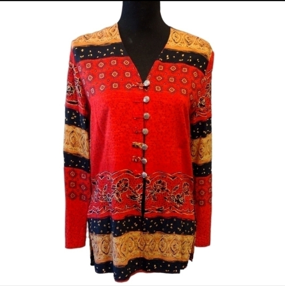 Vintage Sequel Button Blouse - Picture 1 of 5